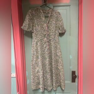 Pretty Vintage Liaglon Floral Midi Dress